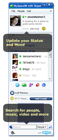 my space i chat room