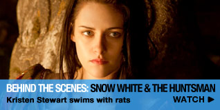 Snow White & The Huntsman: Kristen Stewart swims with rats in new BTS vids