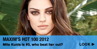 Maxim’s Hot 100 2012: Mila Kunis is #3, who beat her out?