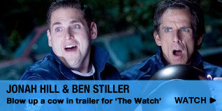 Jonah Hill & Ben Stiller blow up a cow in hilarious trailer for 'The Watch'