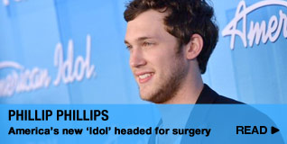 Phillip Phillips America’s new ‘Idol’ headed for surgery