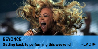 Beyonce getting back to performing this weekend