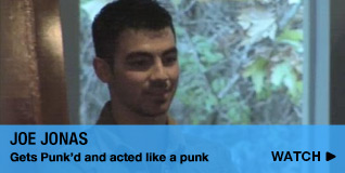 Joe Jonas Gets Punk’d and acted like a punk
