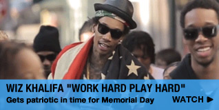 Wiz Khalifa "Work Hard Play Hard" Gets patriotic in time for Memorial Day
