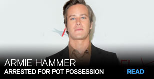 Armie Hammer: Arrested for pot possession