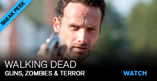 Walking Dead: Sneak peek of guns, zombies & TERROR