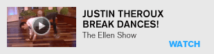 Justin Theroux break dances! The Ellen Show