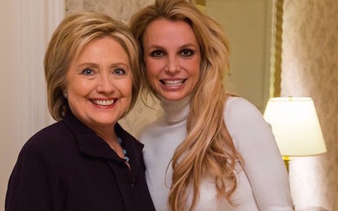 Britney Spears Met Hillary Clinton